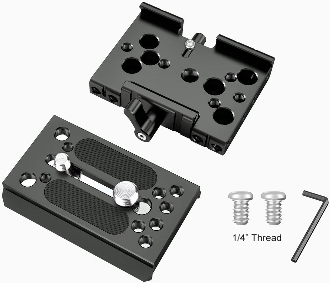 Quick Release Baseplate,NICEYRIG Kamera Schnellwechselplatte für Manfrotto 577 501 504 701 Für Stati