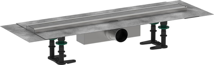 hansgrohe 56174800 RainDrain Compact Duschrinne 600 für Standardinstallation Edelstahl gebürstet Kom