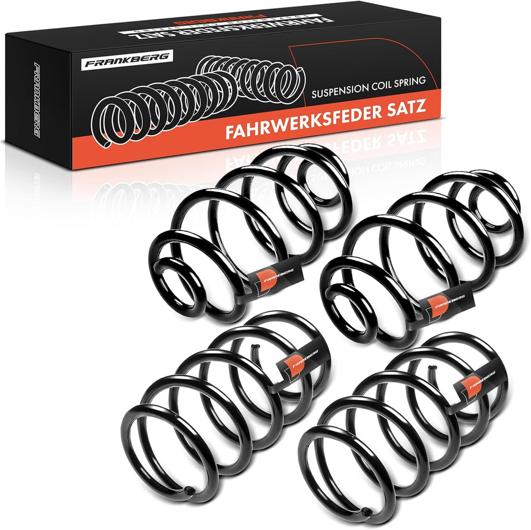Frankberg 4x Federn Fahrwerksfeder Vorderachse Hinterachse Kompatibel mit Meriva 1.4L MPV 2004-2010