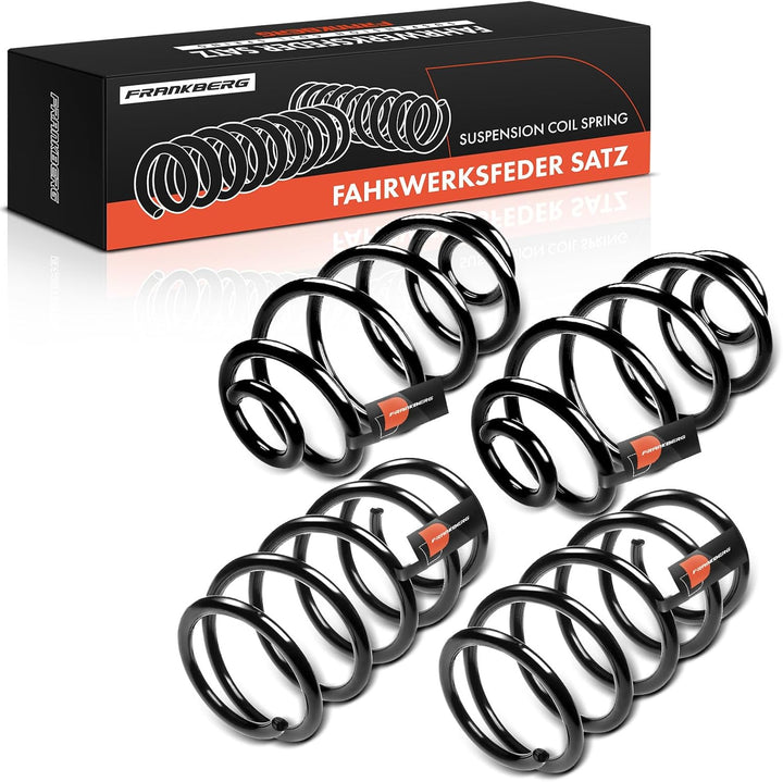 Frankberg 4x Federn Fahrwerksfeder Vorderachse Hinterachse Kompatibel mit Meriva 1.4L MPV 2004-2010
