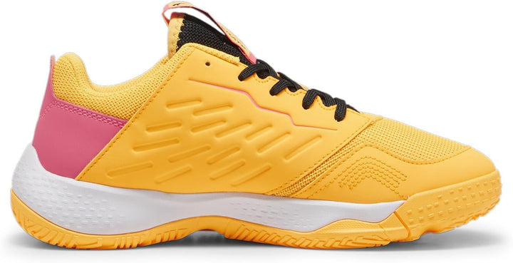 PUMA Unisex Kinder Accelerate Jr Handballschuh 35.5 EU Sun Stream Sunset Glow Puma Black, 35.5 EU Su