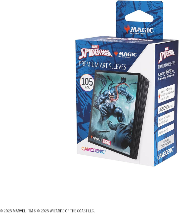 Gamegenic, Magic: The Gathering – Marvel's Spider-Man Premium Art Sleeves – Venom, 105 Sleeves pro P