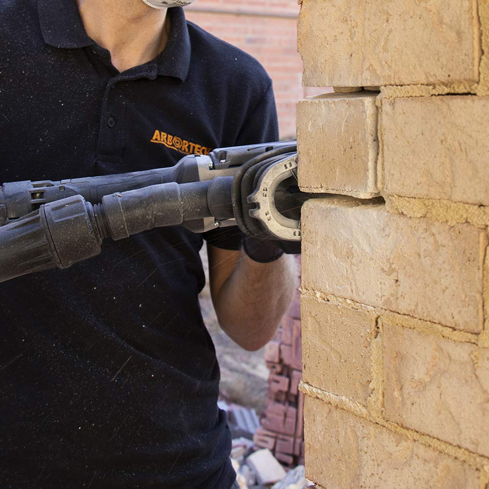 ARBORTECH Spezialsägeblätter Set | 2 x Einstechklingen 120mm für elektrische Stein- und Fugensäge AL