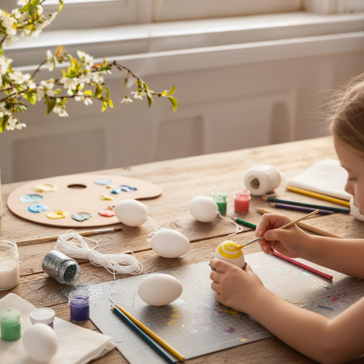 com-four® 180x weisse Deko-Ostereier aus Kunststoff - Plastikeier zum Anmalen und Aufhängen - Kunsts