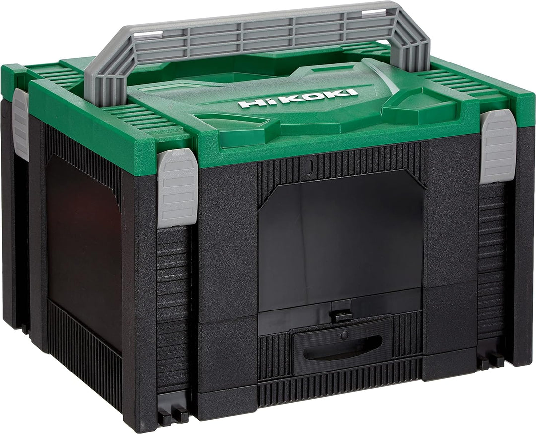 HIKOKI 40030037 Hit System Case mit 100tlg. Zubehör, Grün