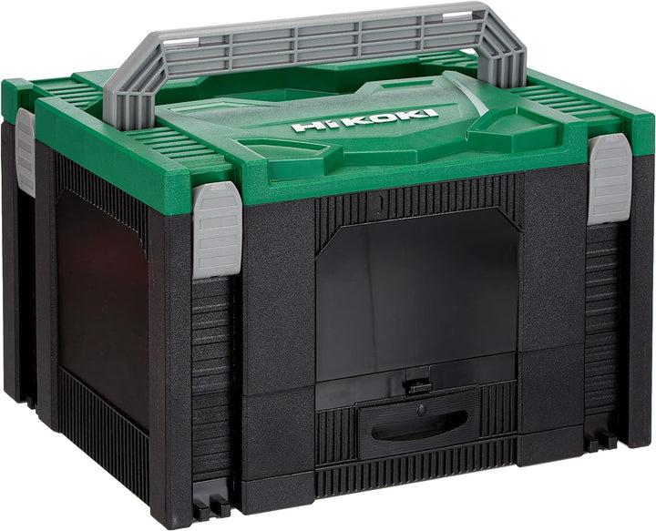 HIKOKI 40030037 Hit System Case mit 100tlg. Zubehör, Grün