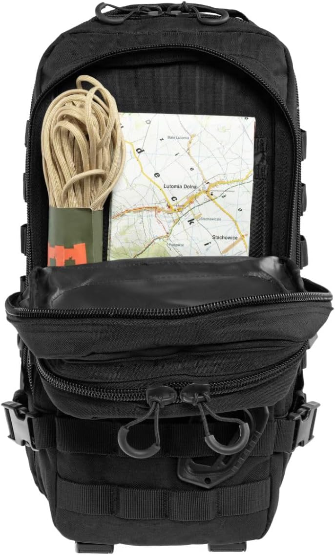 Tactical Polygon Small 20L Taktischer Rucksack – Schwarz | Militär & Outdoor Rucksack Herren | Mit M