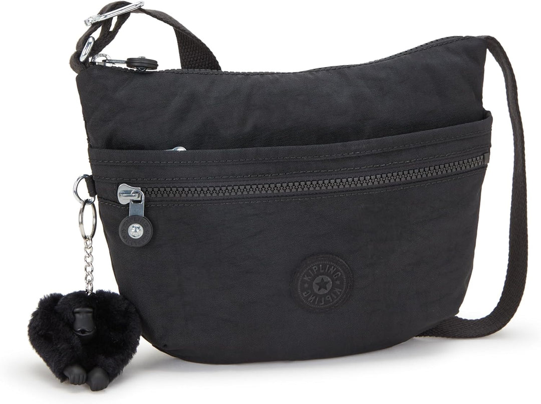 Kipling Damen Arto Crossbody, Schwarz (Black), 25x21x3 centimeters (B x H T) EU Black Noir, Black No
