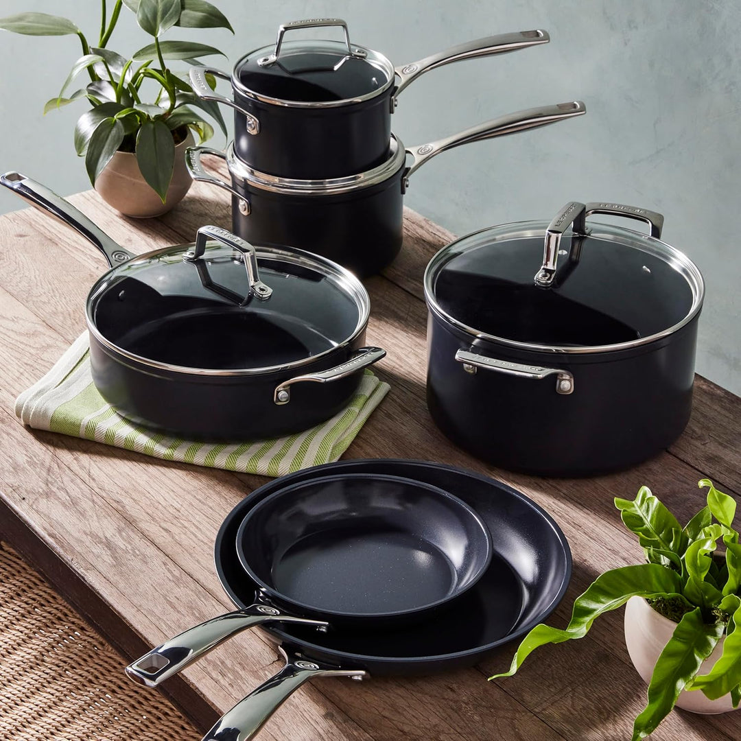 Le Creuset Essential Antihaft-Keramik-Schmorpfanne Pfanne mit Glasdeckel, 3,5 qt. , 3.3 Liter
