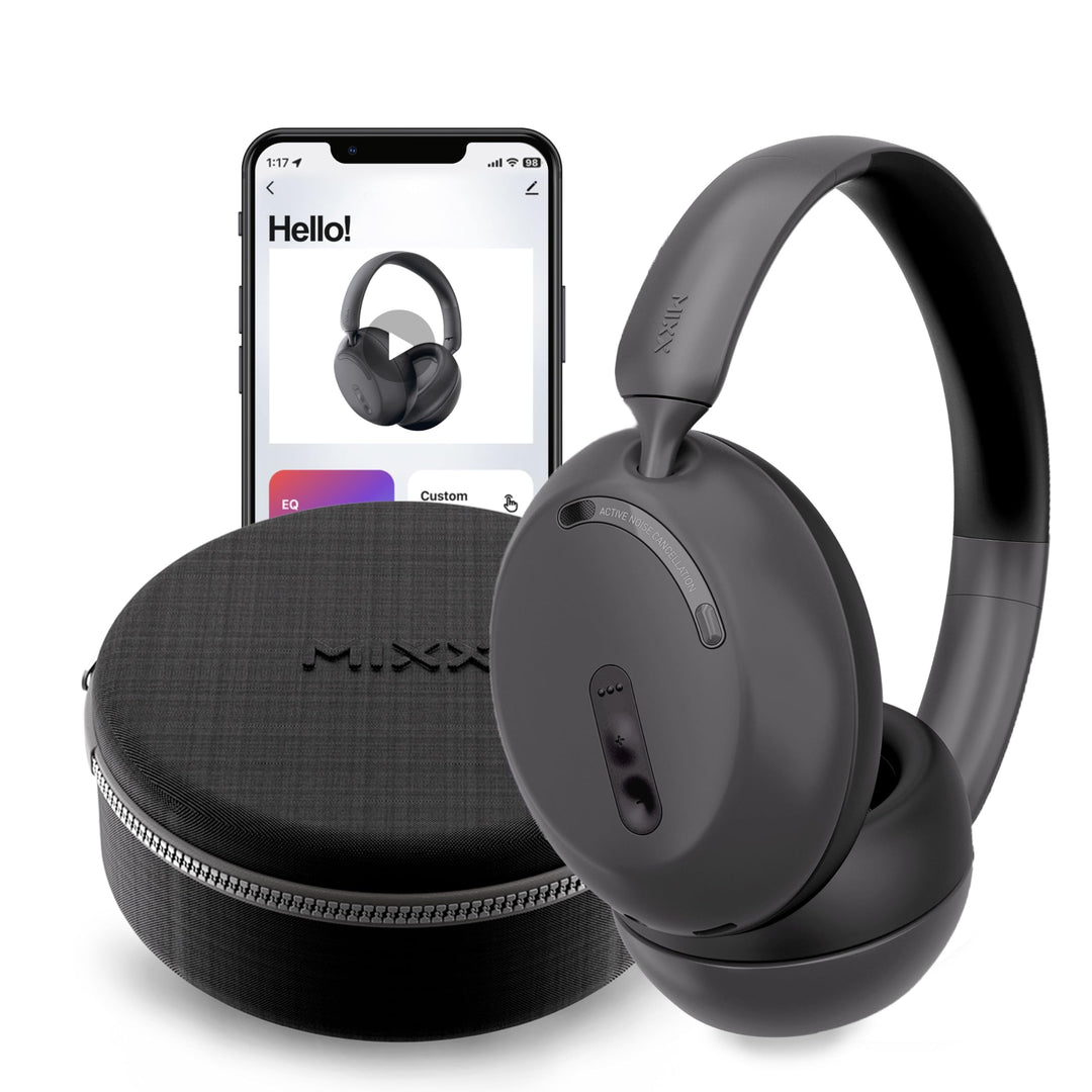Mixx StreamQ D3 Over Ear ANC Wireless Kopfhörer Schwarz (schwarz), schwarz