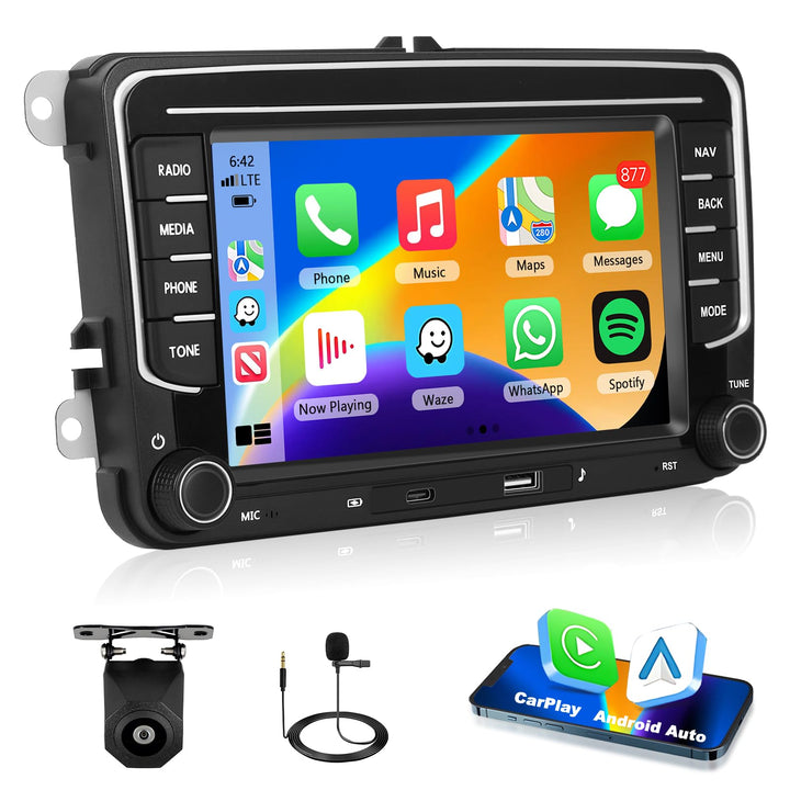 4GB+64GB Carplay Autoradio für VW Passat B6 T5 Golf 5 6 Polo 6R Tiguan T5 Jetta Seat Skoda mit Andro