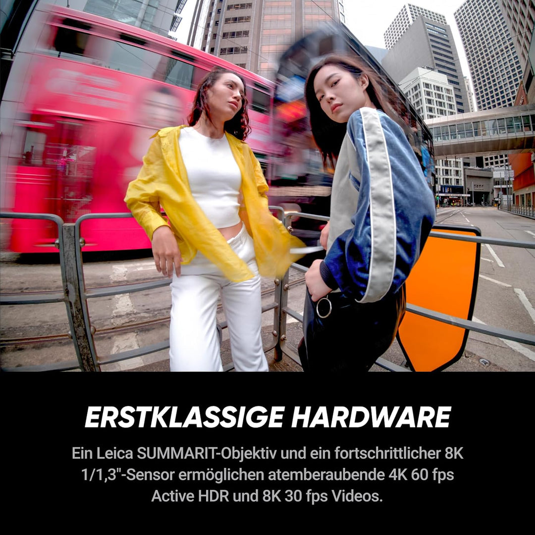 Insta360 Ace Pro 2 Xplorer Bundle Schiefergrau – wasserdichte 8K Action-Kamera mit Leica entwickelt,