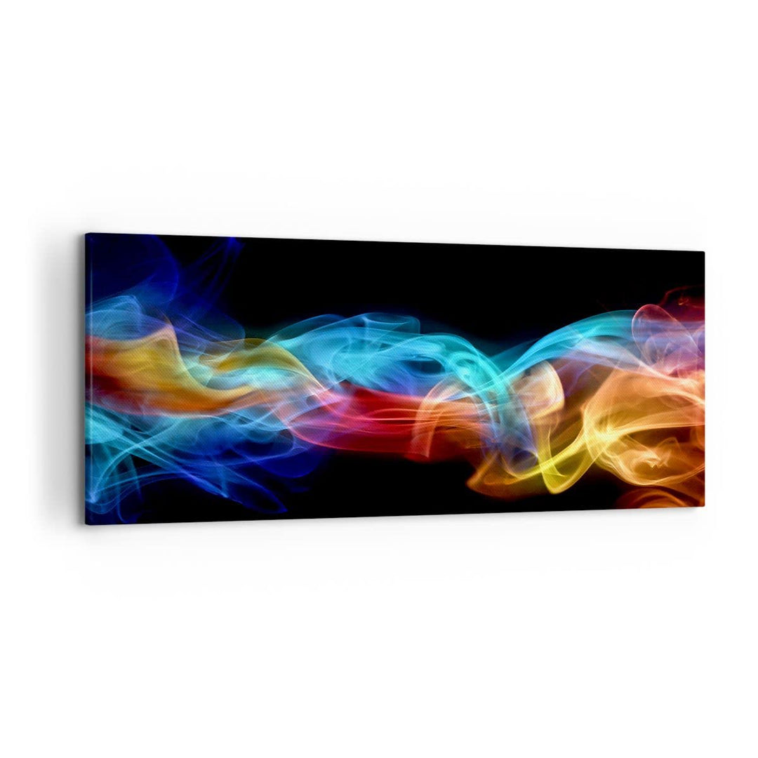 Wandbilder Dekoration Wohnzimmer Abstrakt luft bunt figur Panorama Bilder auf Leinwand 120x50cm Lein