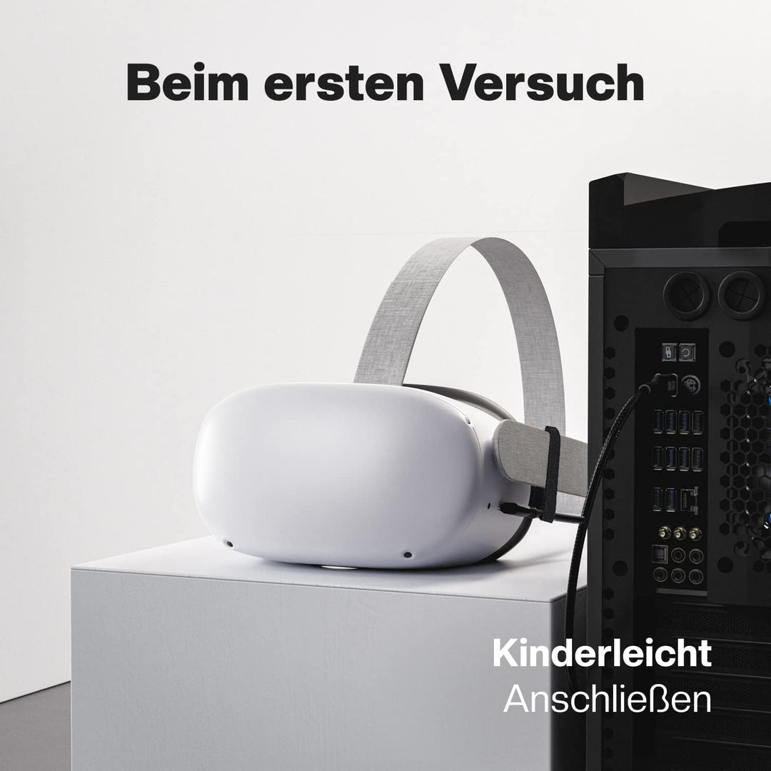 CABLETEX 5m Link Kabel kompatibel mit Meta Quest 3, Oculus Quest 2, PICO 4, PSVR2, USB 3.2, USB C -