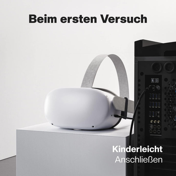 CABLETEX 5m Link Kabel kompatibel mit Meta Quest 3, Oculus Quest 2, PICO 4, PSVR2, USB 3.2, USB C -