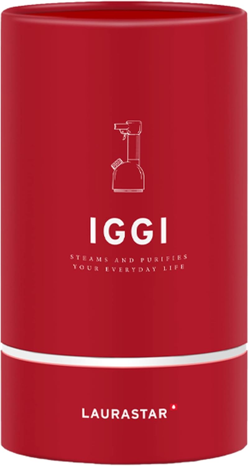 Laurastar IGGI Intense Red Tragbare Dampfreiniger, Desinfiziert und Dekontaminiert Textilien und Geg