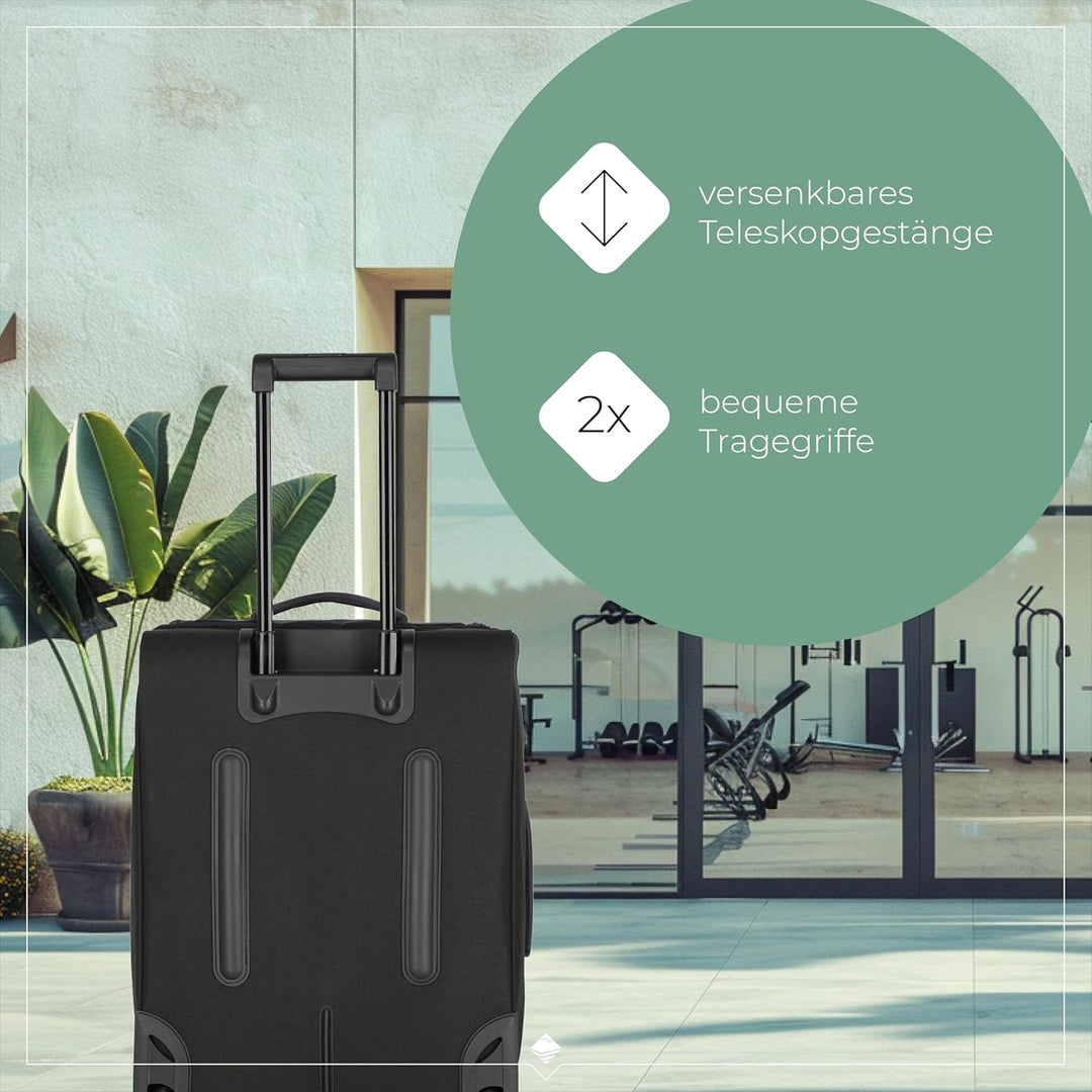 Travelite Reisetasche mit Rollen gross, D'anthrazit (Grau)
