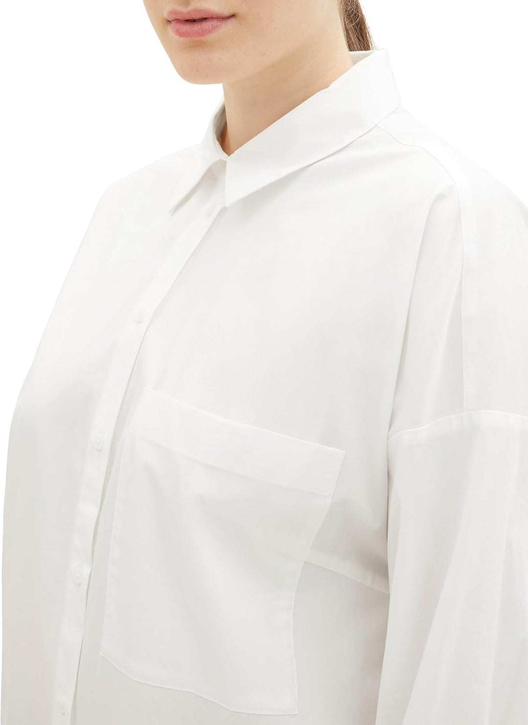 TOM TAILOR Damen Hemdbluse mit Taschen, 44