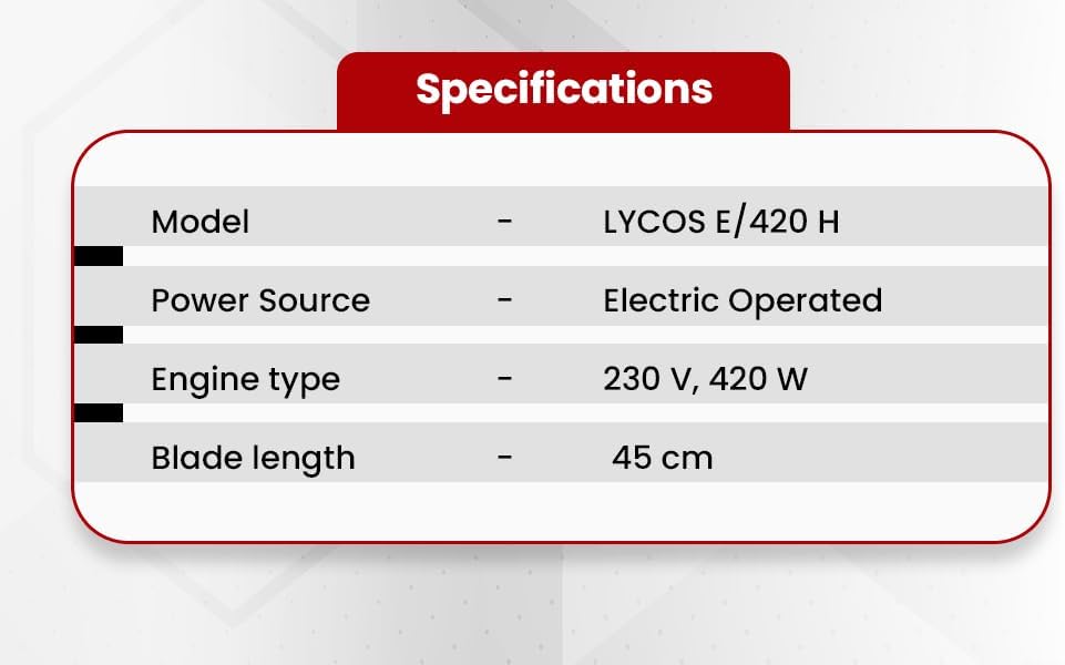 WOLF-Garten - LYCOS E/420 H #45CM 420W; 41AE4HH-650 420 W