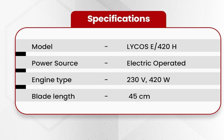 WOLF-Garten - LYCOS E/420 H #45CM 420W; 41AE4HH-650 420 W