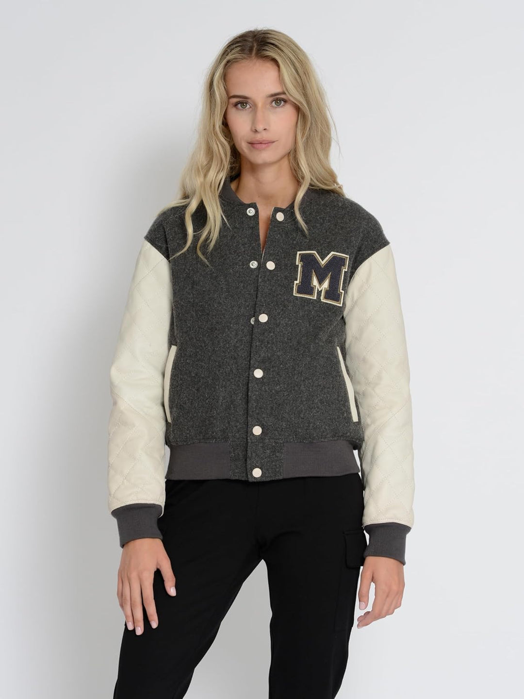 MUSTANG Damen Jacke Jacke XS ecru/anthra, XS ecru/anthra