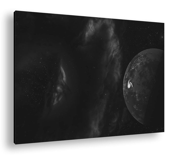 deyoli mysteriöse Welt Effekt: Schwarz&Weiss Format: 80x60 als Leinwandbild, Motiv fertig gerahmt au