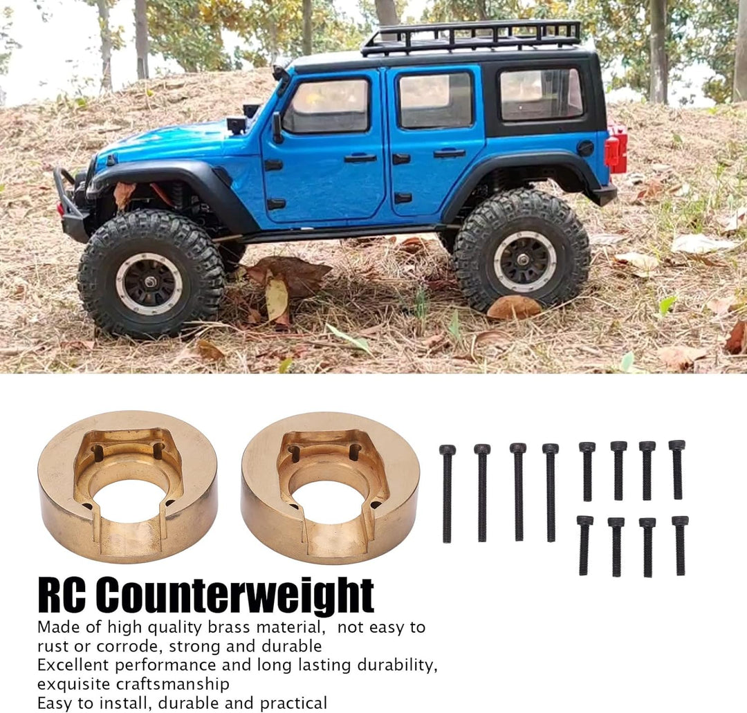 RC-Rad-Gegengewicht, Messing-Radfelge Internes Gegengewicht-Zubehör für 1/10 RC-Kletter-Auto-LKW