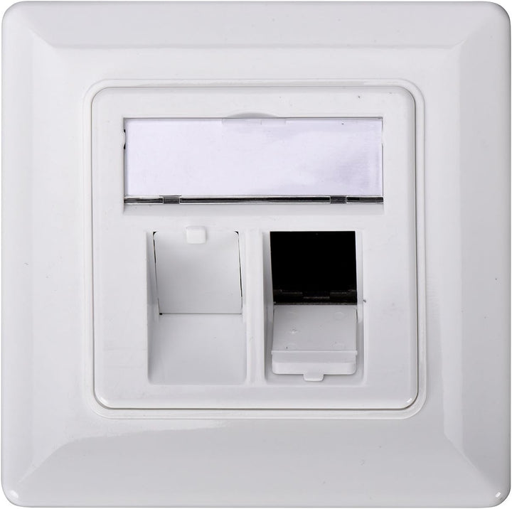 2x Assmann DN-93615 Digitus Professional Cat 6A Keystone Modul, geschirmt, werkzeugfreier Montageans