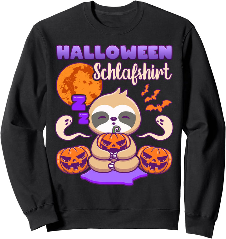 Halloween Schlafshirt, Faultier Sweatshirt