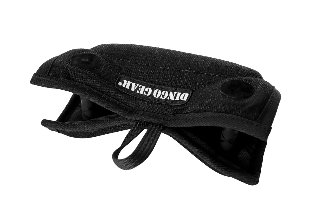Dingo Gear Beisskissen,Beisswurst für Welpen aus Nylcot mit 2 Griffe Schwarz Hard Hundetraining S007