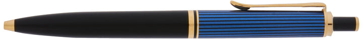 Ausziehbarer Pelikan-K400-Premium-Kugelschreiber, schwarz/blau schwarz / blau, schwarz / blau