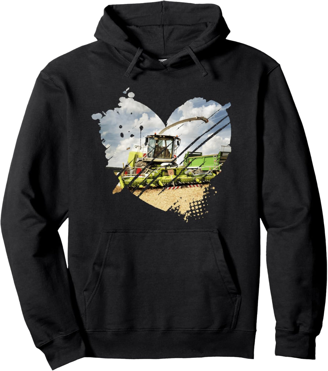 Mais häckseln Landwirt Bauer Landwirtschaft Mais-Häcksler Pullover Hoodie