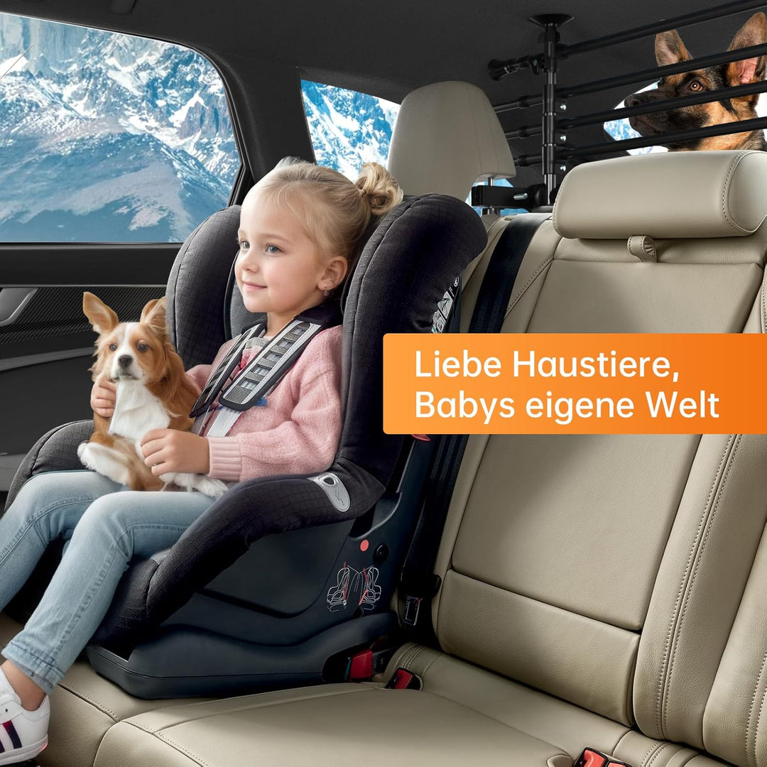 Areyourshop Hundegitter Auto Schutzgitter Trenngitter, Autogitter Kofferraum für Hunde 32-55CM * 80-