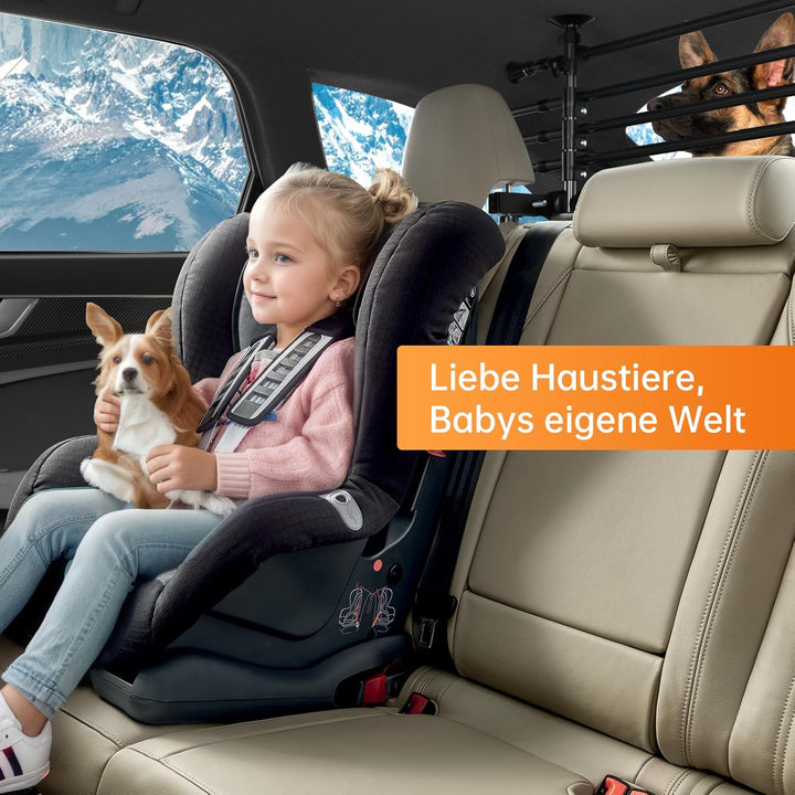 Areyourshop Hundegitter Auto Schutzgitter Trenngitter, Autogitter Kofferraum für Hunde 32-55CM * 80-