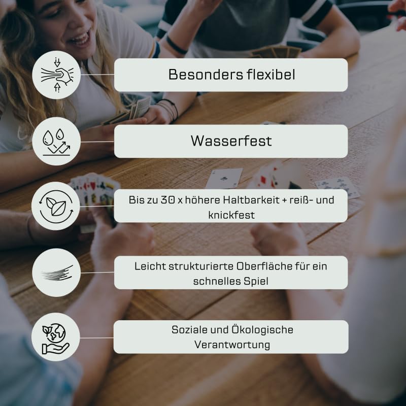 Napoletane Spielkarten LEINEN | extra Dicke Scopa Karten mit napoletanischem Bild | italienisches Sp