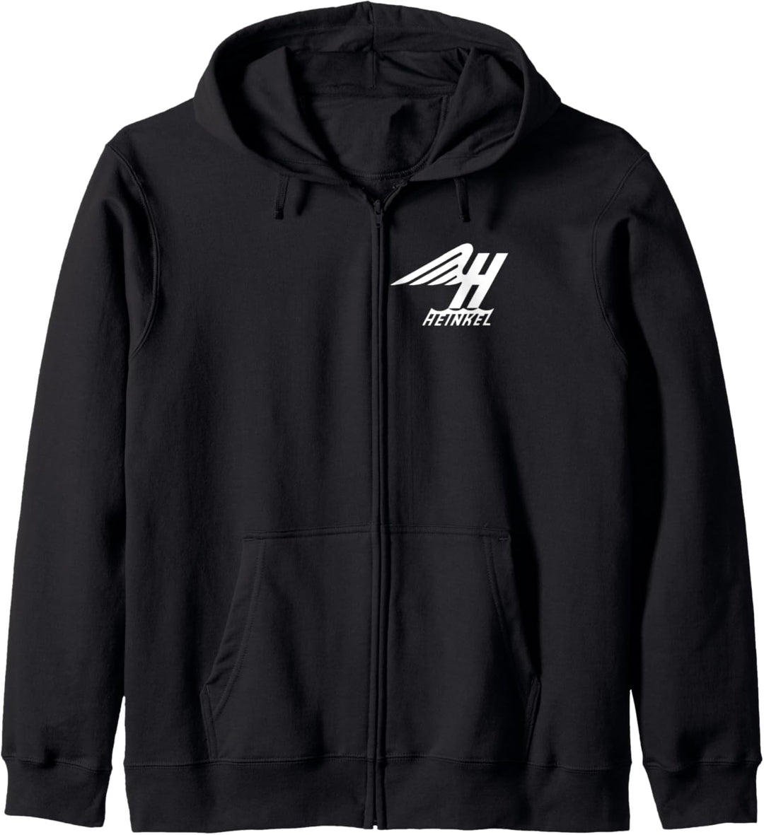 Heinkel Winged Logo German Airplane Company Taschenposition Kapuzenjacke