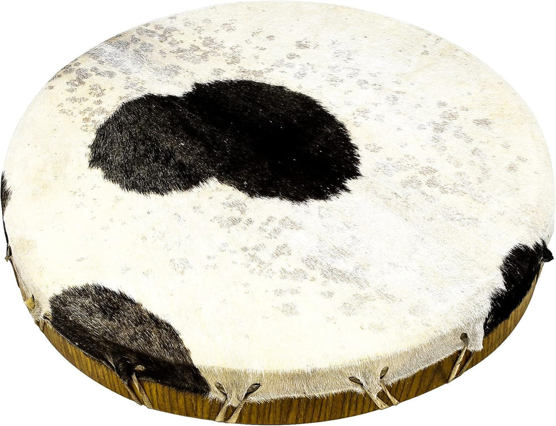 Shamandrum Ø 40 cm Rahmentrommel im mysevendo Set Rund Ziegenhaut Behaart Shaman Drum Goat Skin inkl