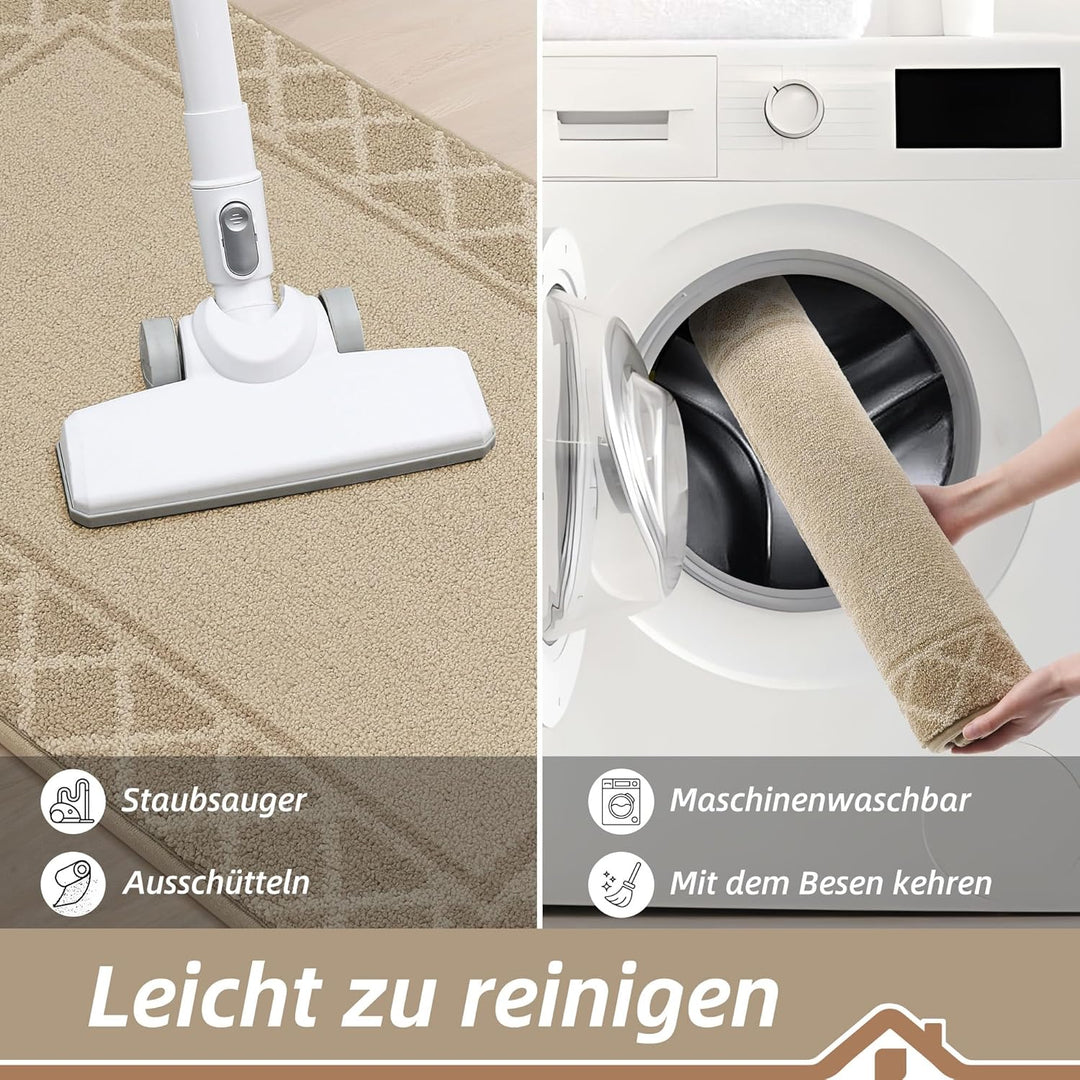 BEQHAUSE Fussabtreter Innen, Fussmatte, Schmutzfangmatte Waschbar, TPR rutschfest Fussabtreter Innen