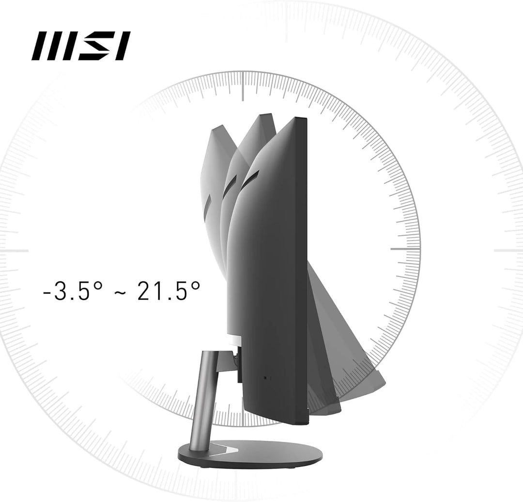 MSI PRO MP341CQDE – 34" UWQHD (3440x1440) im 21:9-Format, 1500R Curved, 100Hz, HD-Ready, 3000:1 Kont