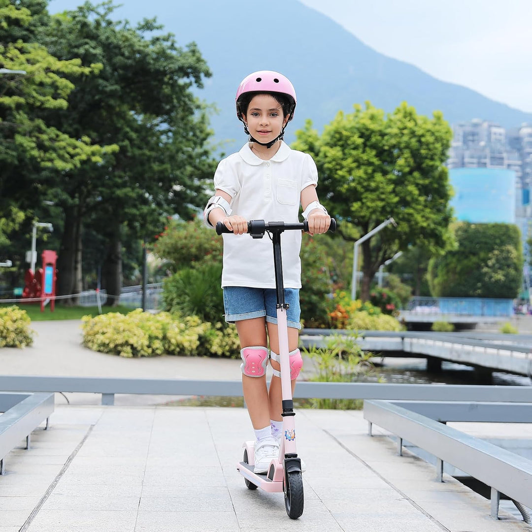 Caroma E Scooter Kinder von 6-14 Jahren, 180W Motor, 16 km/h, E Roller Kinder, Einstellbare Geschwin