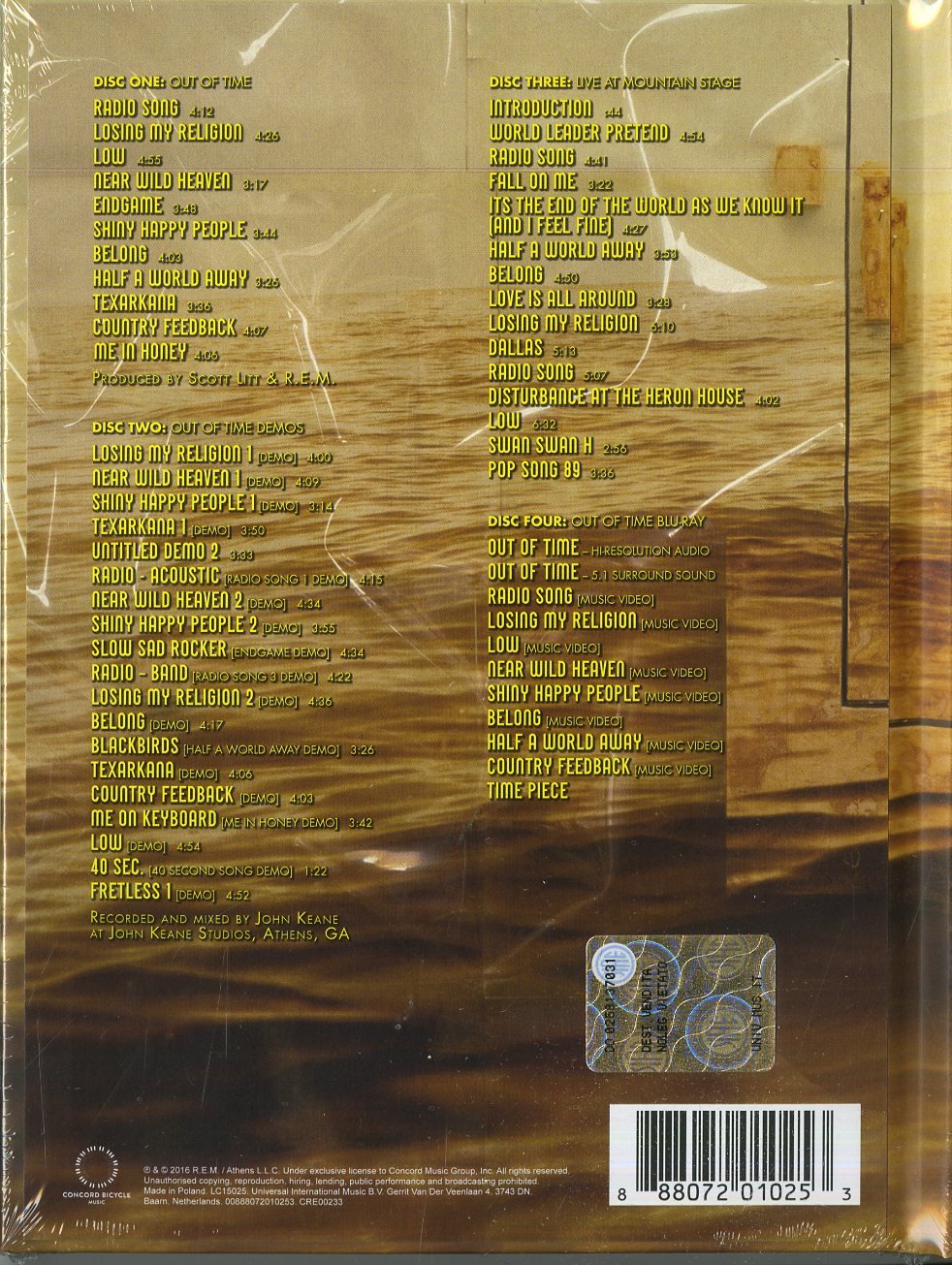 Out Of Time (25th Anniversary Edt)(3CD+Blu-Ray), Audio-CD