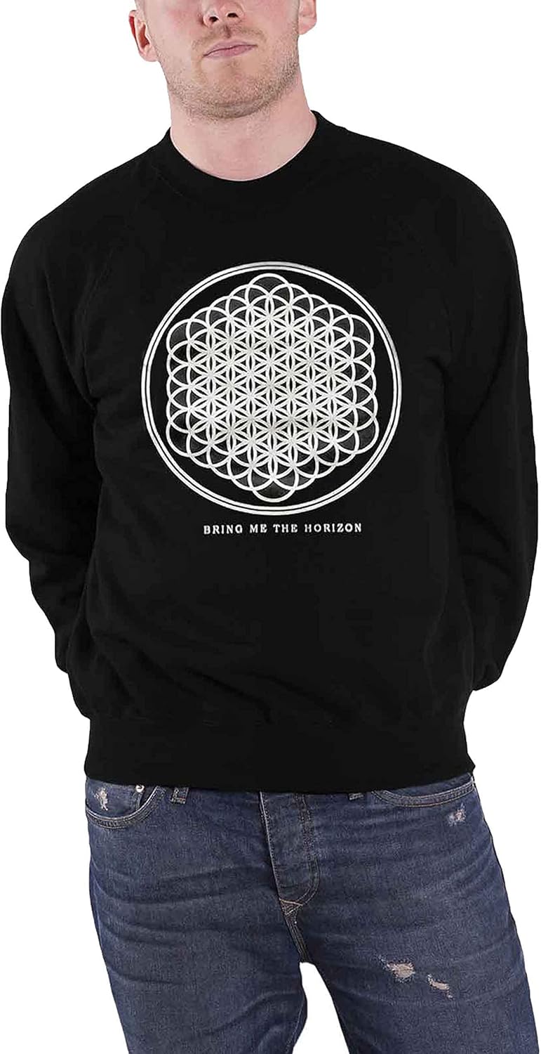 Bring Me The Horizon Sweatshirt Sempiternal Band Logo Nue offiziell Herren, S Schwarz