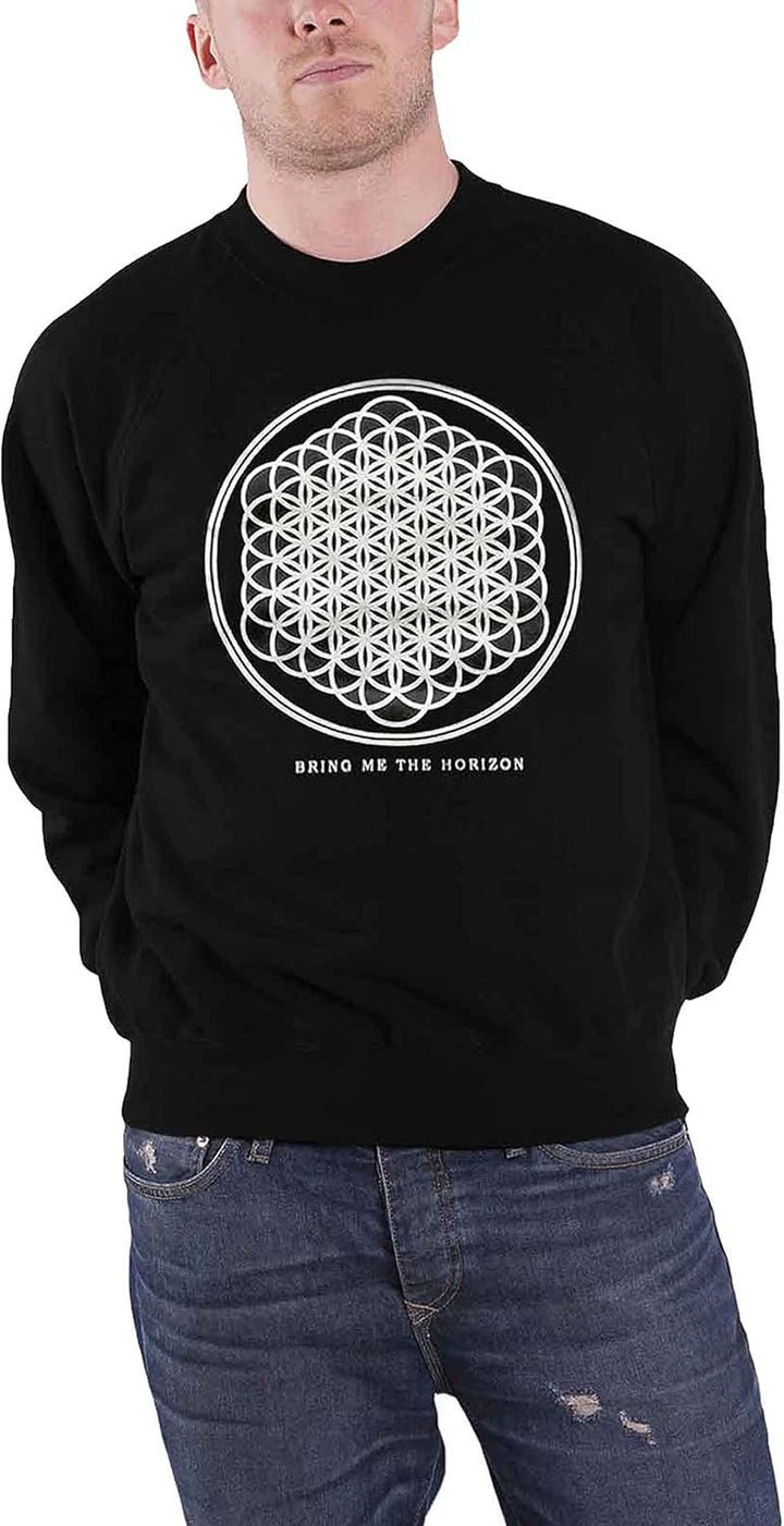 Bring Me The Horizon Sweatshirt Sempiternal Band Logo Nue offiziell Herren, S Schwarz