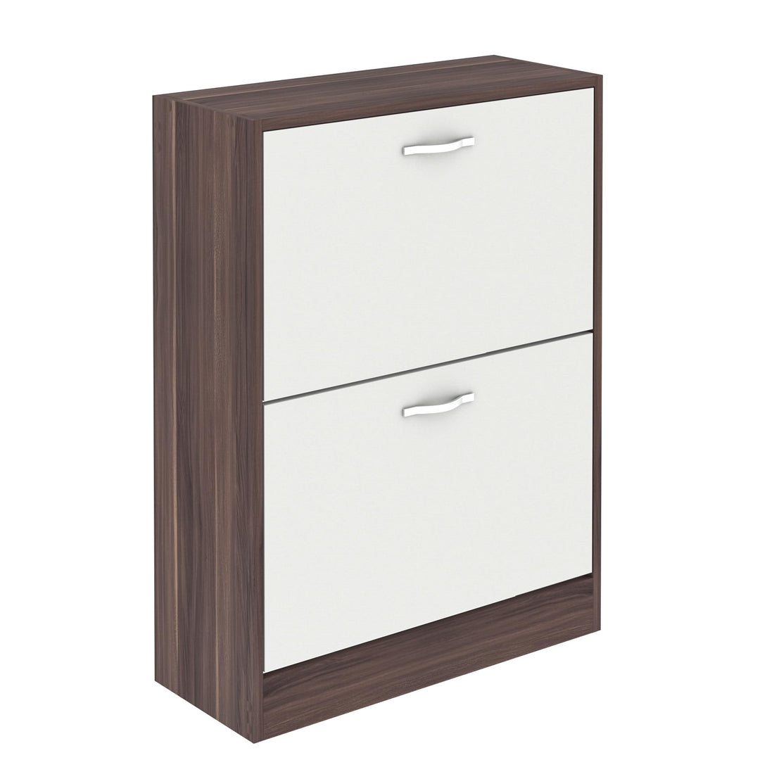 Vida Designs Schuhschrank mit 2 Klappfächern, Aufbewahrung für Schuhe, Organizer, Holzmöbel-Einheit,