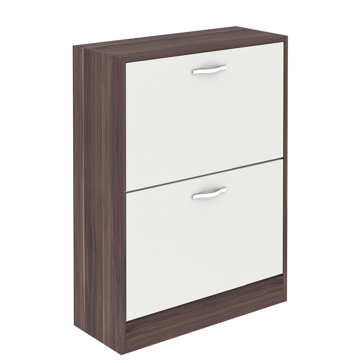 Vida Designs Schuhschrank mit 2 Klappfächern, Aufbewahrung für Schuhe, Organizer, Holzmöbel-Einheit,