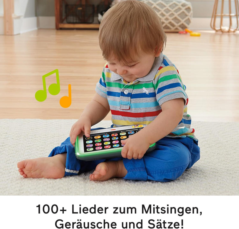 Fisher-Price Lernspass, Lernspielzeug für Kleinkinder, Smart Stages Tablet Computer-Attrappe mit Mus