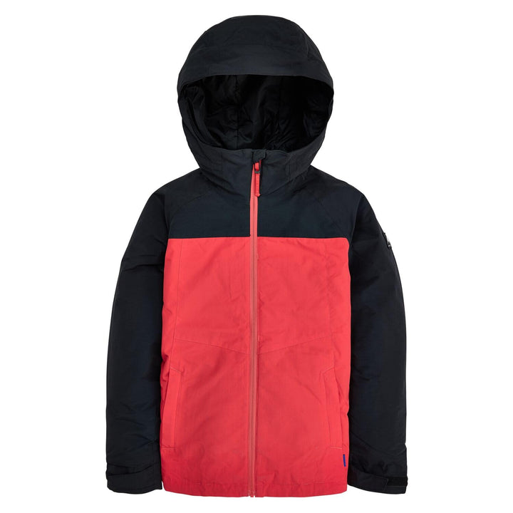 Burton Jungen Lodgepole Snowboardjacke 140 True Black/Tomato, 140 True Black/Tomato