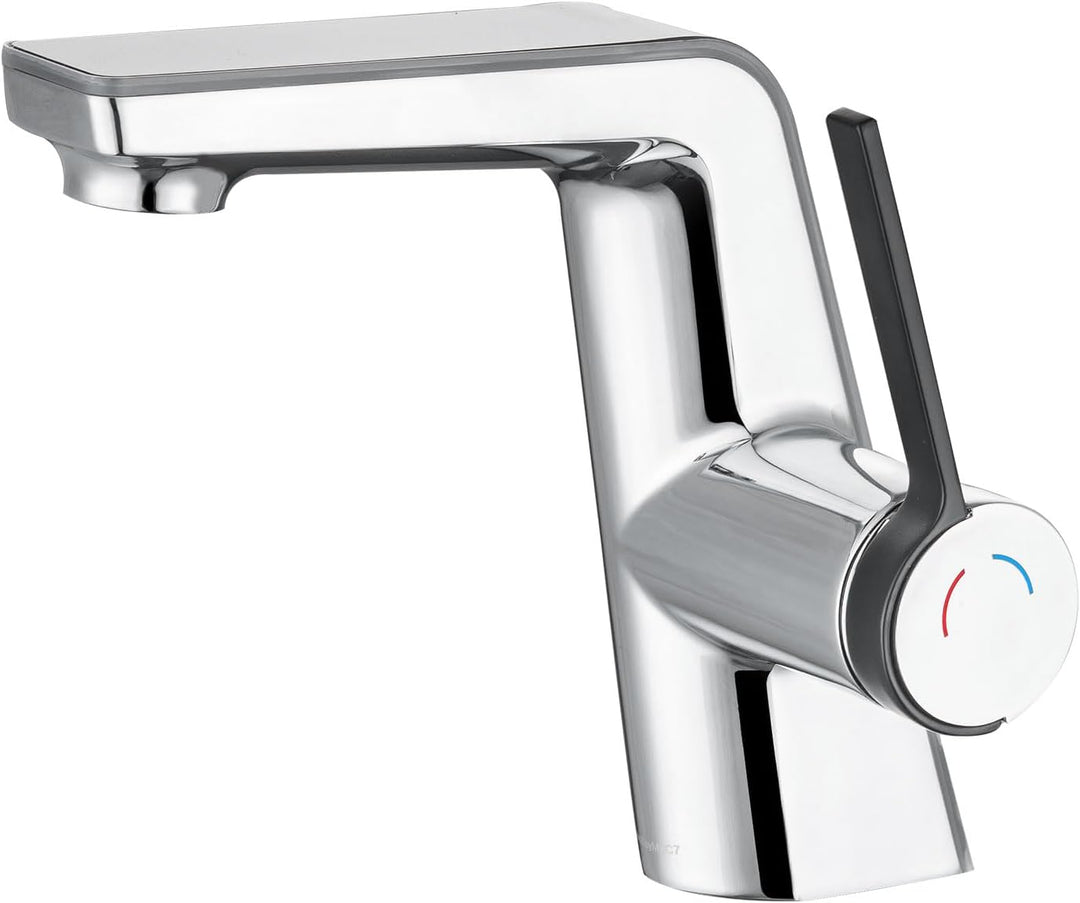 Wasserhahn Bad mit LED-Temperaturanzeige Badarmatur,Waschtischarmatur aus Messing Einhebelmischer Ba