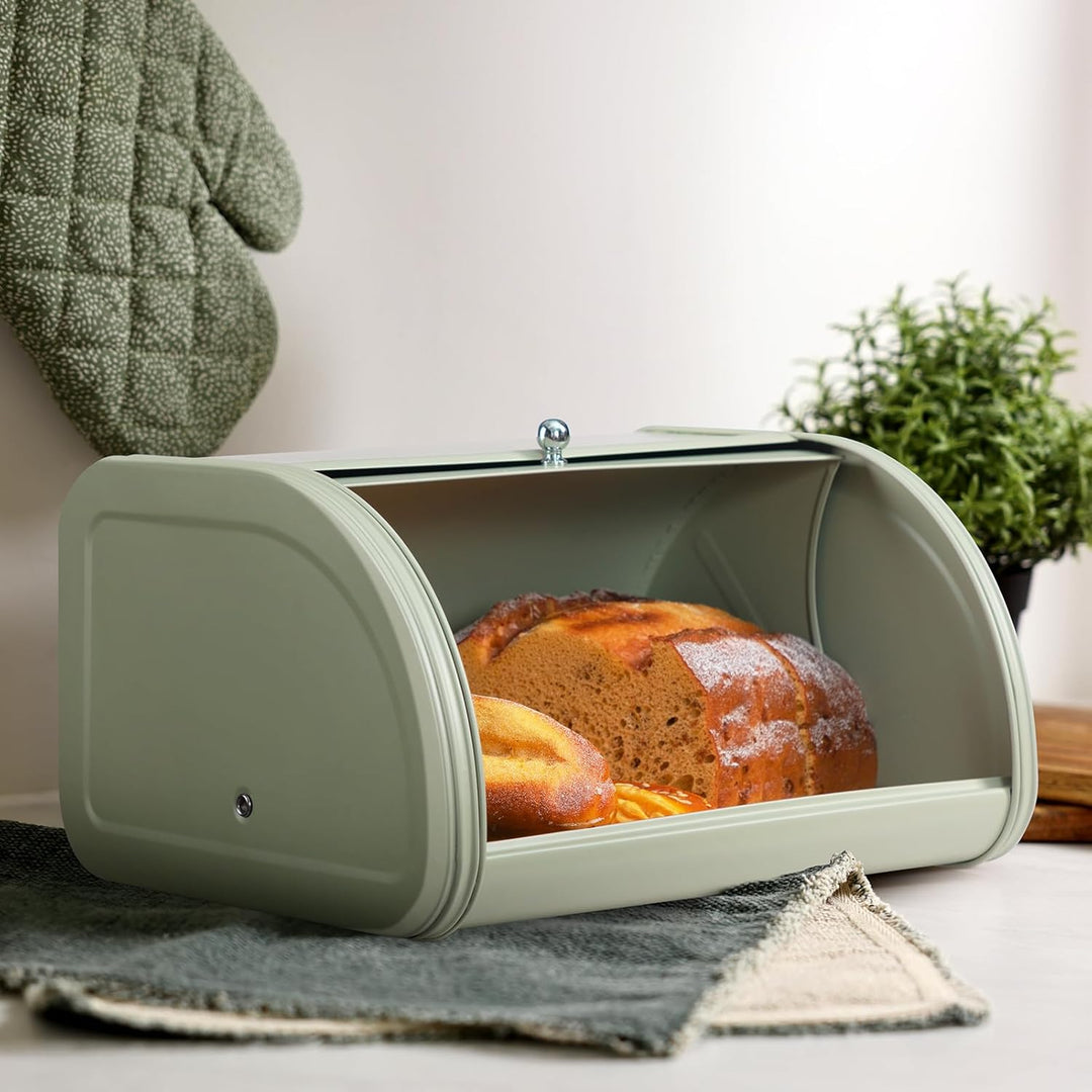 HollyHOME Brotkasten Brotaufbewahrungsbox, Metall-Brotkästen für die Küche, Brotaufbewahrungsbehälte