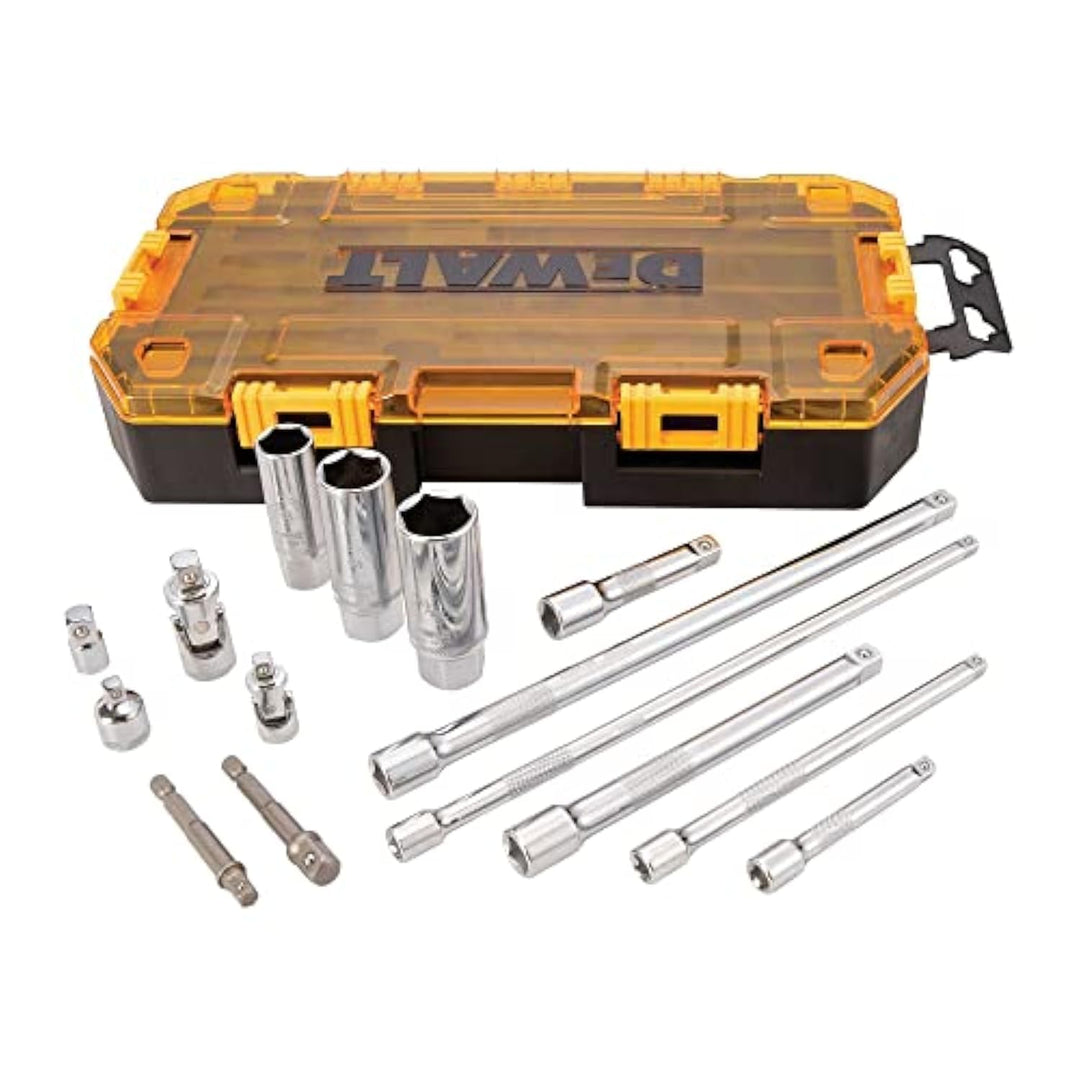 Stanley Tools DWMT73807 Robuster Steckschlüsselsatz, 15-teilig, 3/8 Zoll und 1/4 Zoll Antrieb